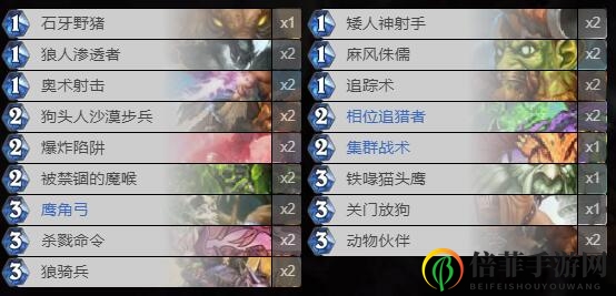 爐石傳說藍白獵卡組搭配玩法攻略 藍白獵卡組編碼分享