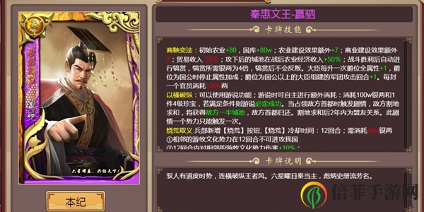 皇帝成長計劃2秦惠文王攻略 秦惠文王測評