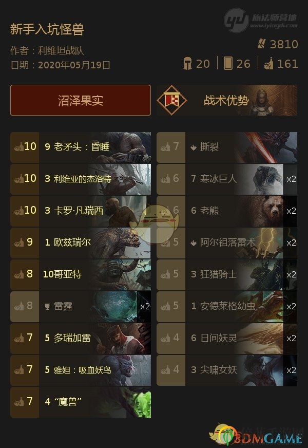 《巫師昆特牌》新手入門，怪獸牌組攻略分享