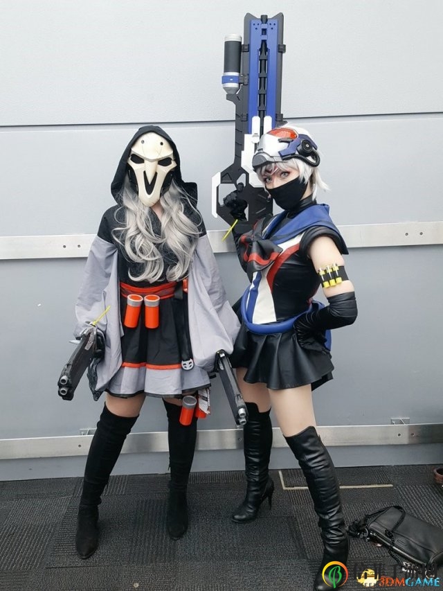 《守望先鋒》女版死神Cosplay，小姐姐巨槍亮相引關(guān)注