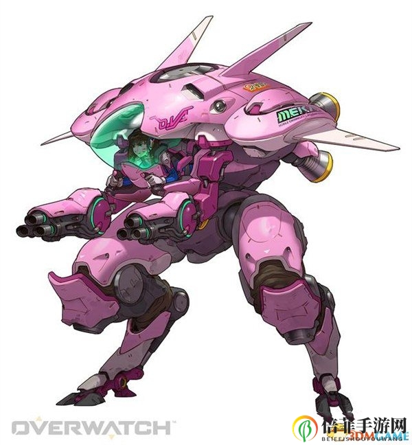 《守望先鋒》D.Va機甲華麗變身，粉色高達(dá)萌動來襲